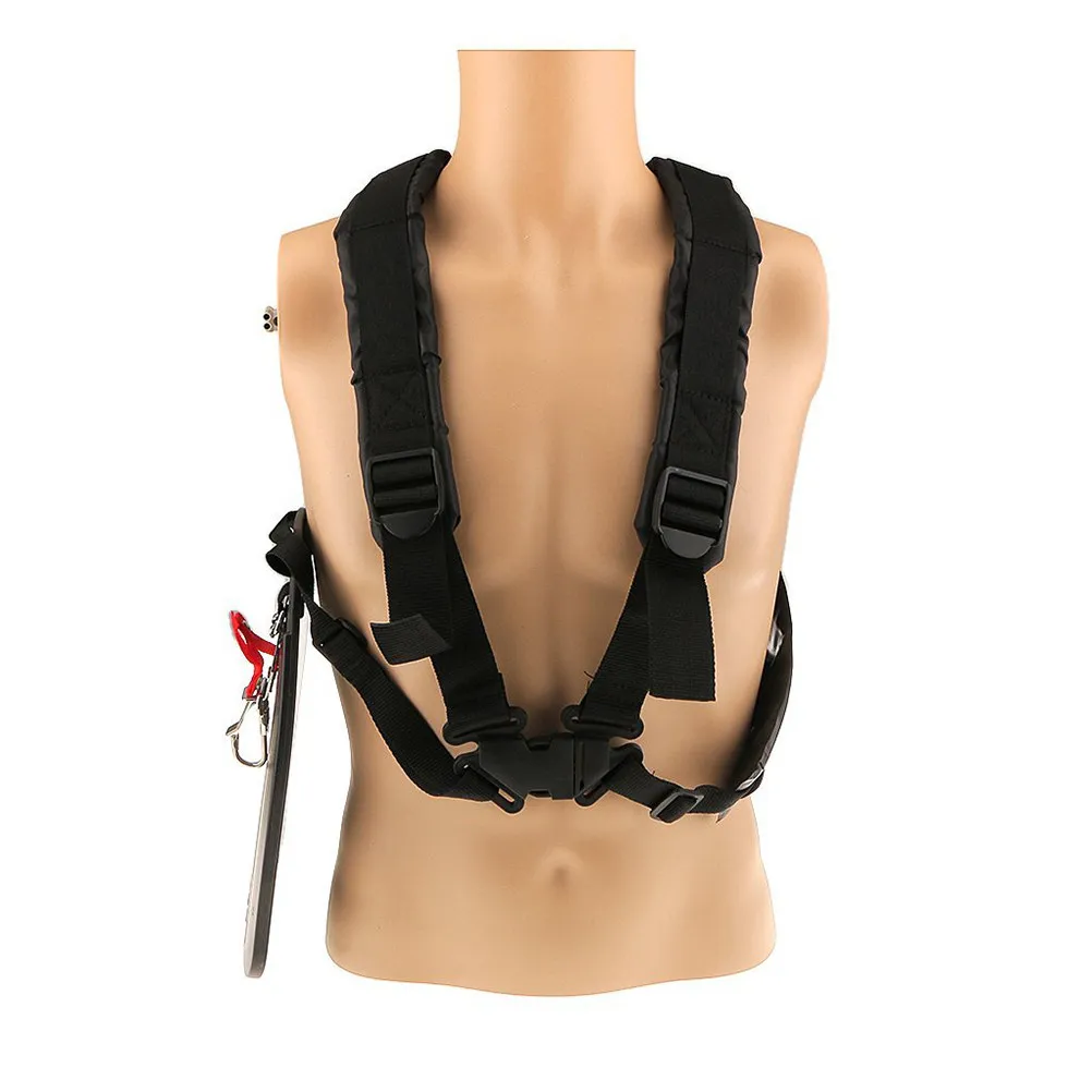 Double Shoulder Grass Trimmer Strap Size L Padded Belt Adjustable Waist Band Brush Cutter Harness for Comfortable Gardening Use