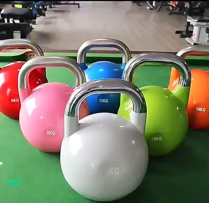 Cast Iron Kettlebell, High Quality Fitness Equipment, Gymnasia Exercise Weights, Durable Iron Material, 10-40kg Options