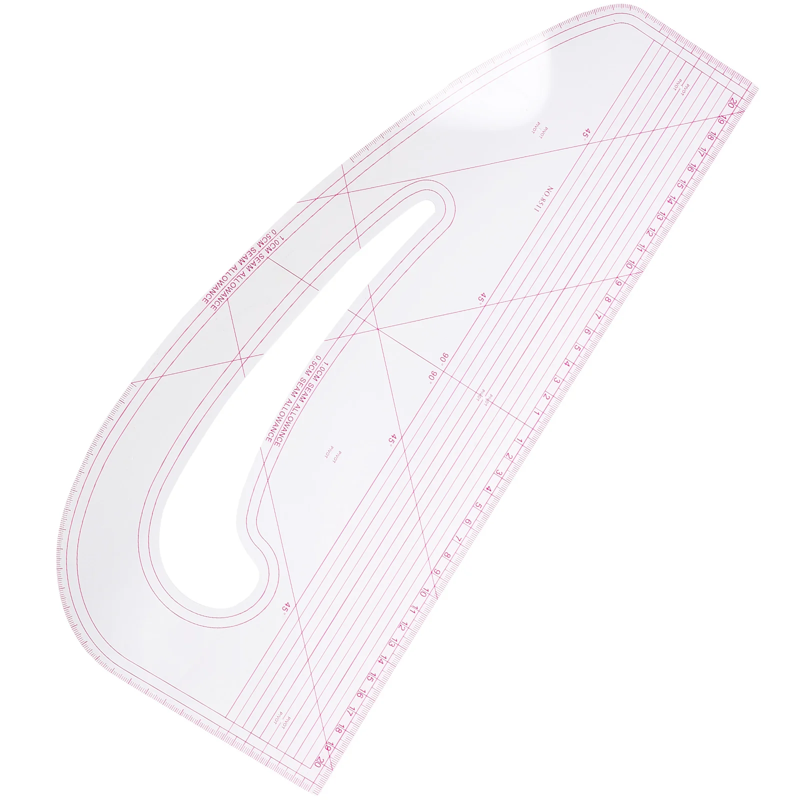 Curve Grading Ruler Pattern Master Design Notcher Sewing Curler Fabric Clear Tape Measure