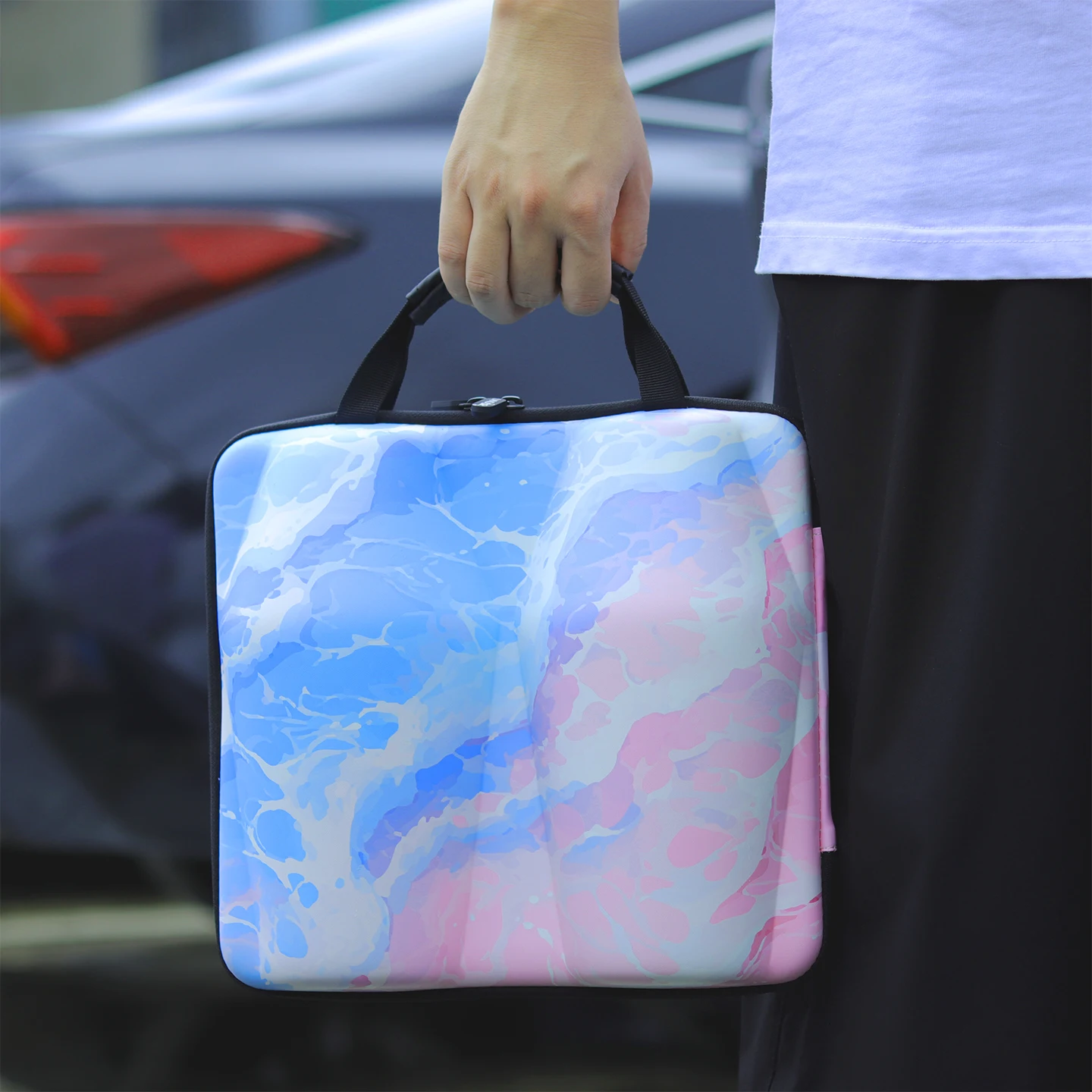 

Портативная сумка для бокалов для красного вина, сумка для хранения на внешнем ремне, защита от падения и водонепроницаемости, подходит для сенсорной чашки, кубка