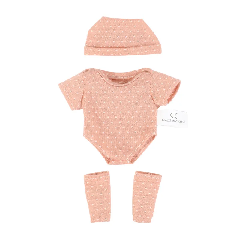 20 cm Baby Puppen Kleidung für DIY Spielzeug Puppe Zubehör Geeignet Für 8 zoll Puppe Pullover Overall Reborn Puppe Kleidung zubehör – Detail 11