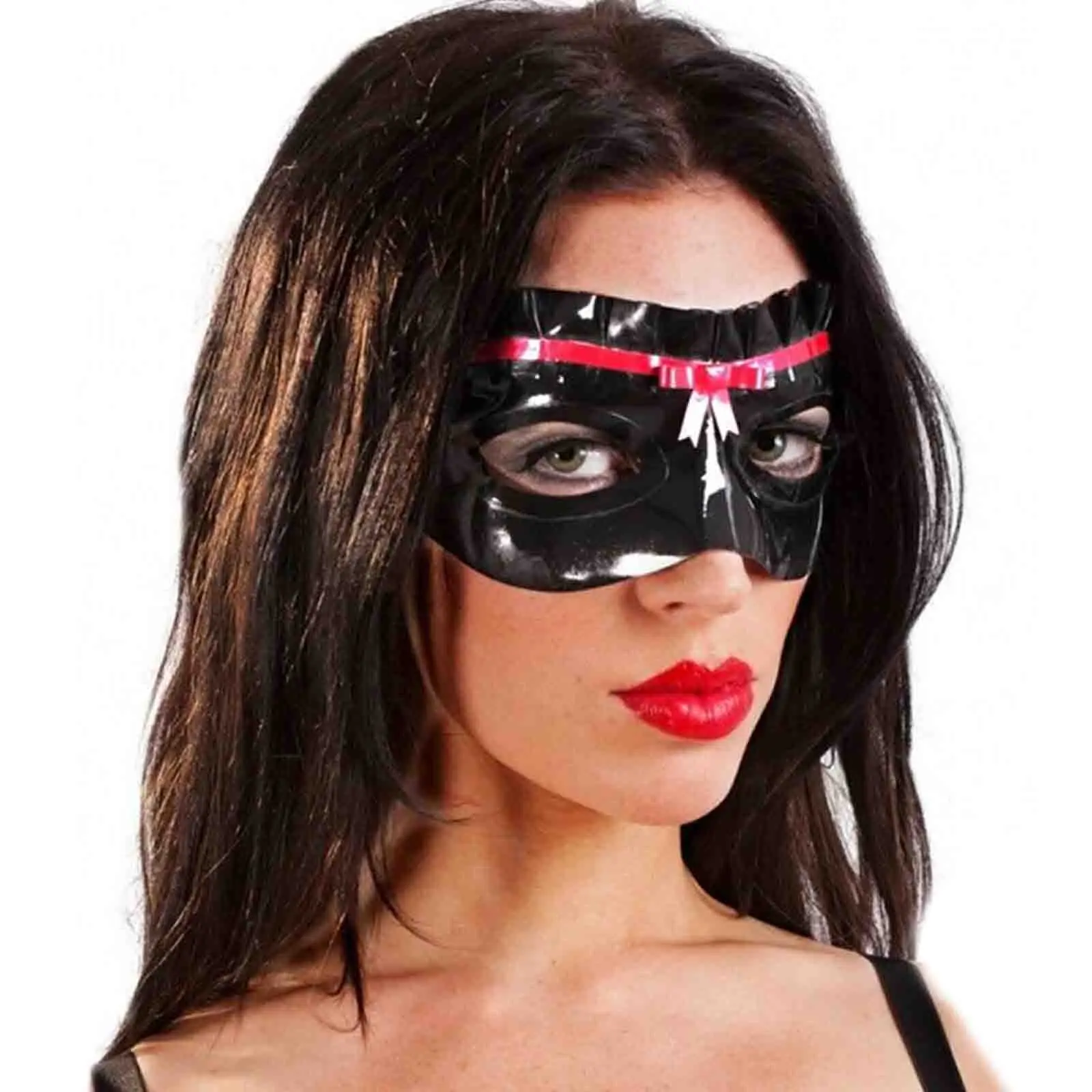 MONNIK Latex Eyes Mask Ladies Custom for Catsuit Party Club Masquerade Ball