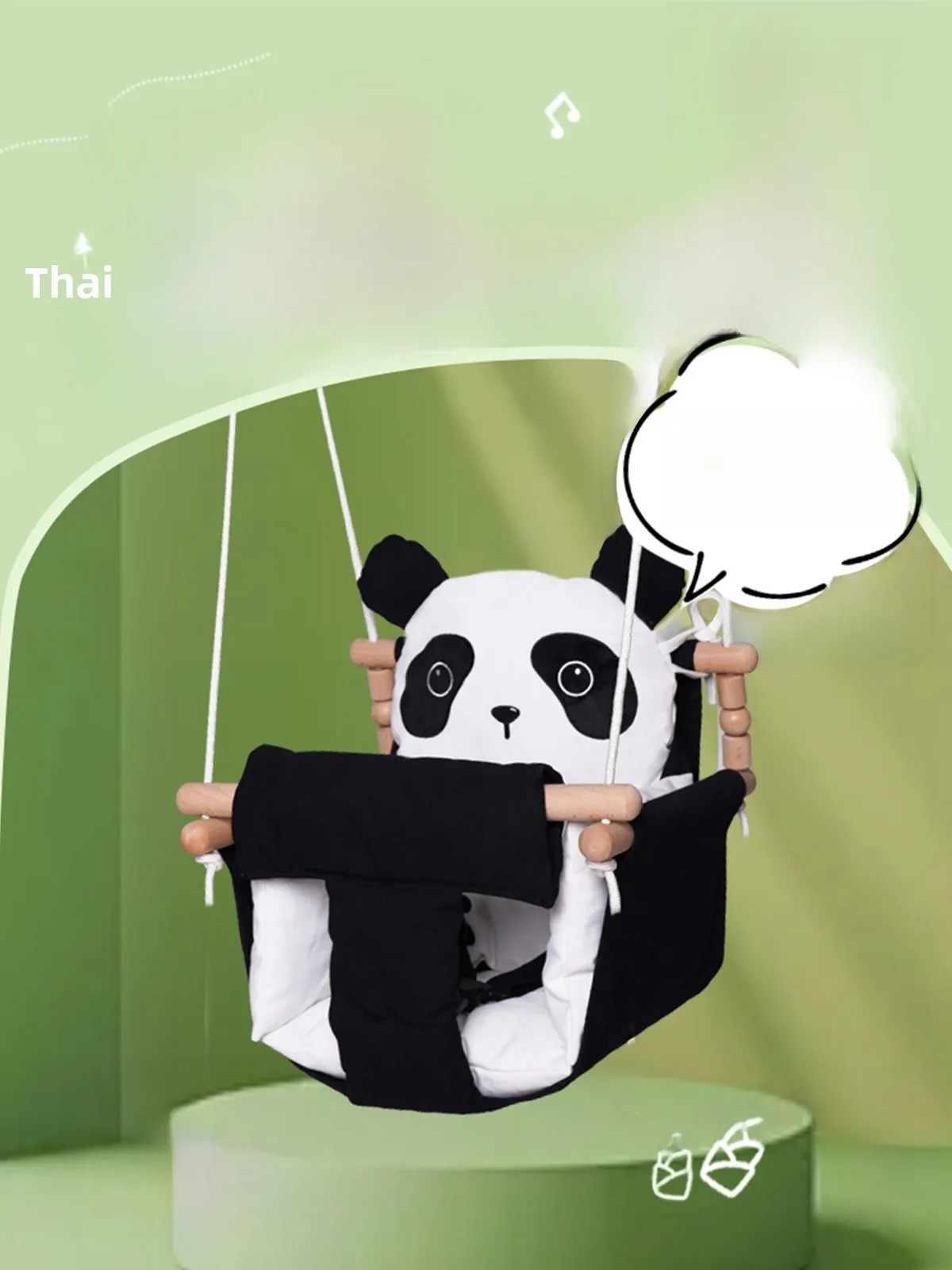 GladSwing Orso per interni Letto sospeso Sedia altalena in tela Giocattolo per bambini Altalena per orsi piccoli per bambini Lettino per bambini Attrezzatura da gioco