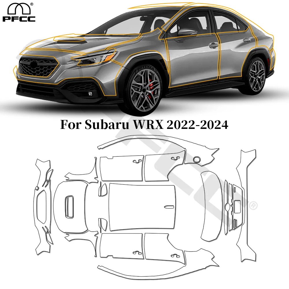 

For Subaru WRX 2022 2023 2024 TPU Paint Protection Film Pre-cut PPF Car Body Anti-scratch Clear Bra Resistant Invisible Cover