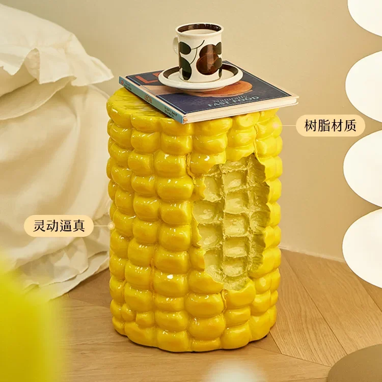 Modern minimalist hamburger corn stool creative shoe changing low stool USD living room decoration ornament