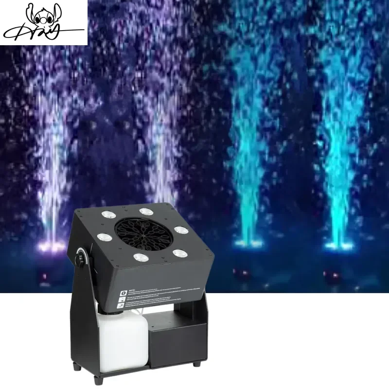 0W Professional Stage Effects Super Bubble Machine with LED RGBW Lights and Remote Control for Wedding Party Events