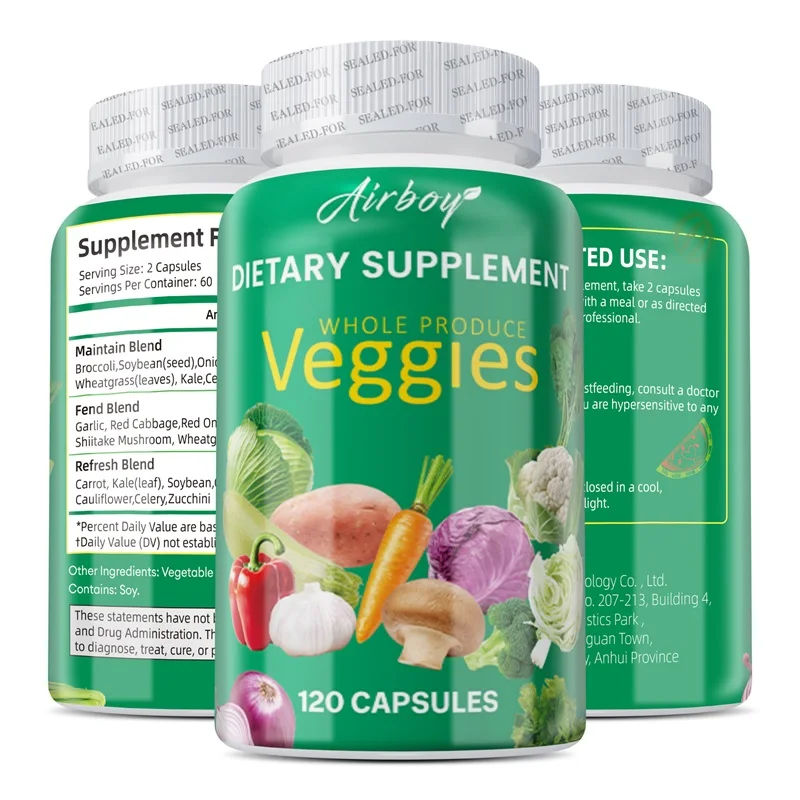 

Veggies Supplement - Boosts Digestion, Detoxification, and Immune Support