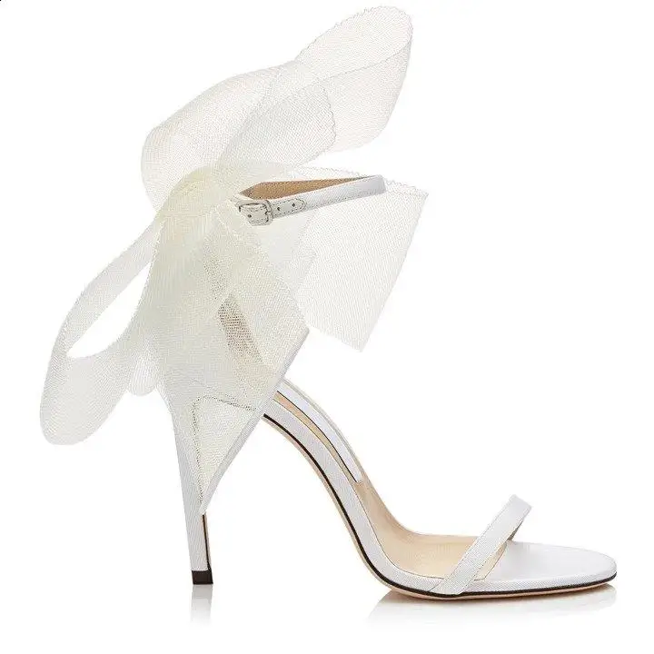 African Woman Shoe Beige High Heels 2026 Burgundy Big Bow 12cm Summer Straps Cover Latest Fine Scandals Pumps Butterfly-knot Thi