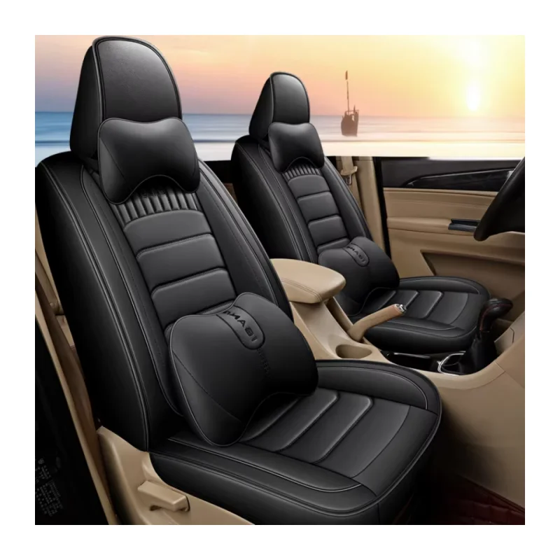 

Hot Auto Car Seat Cover Universal Black Car Seat Cover for 95% of the Seven-Seat Cars on the Market