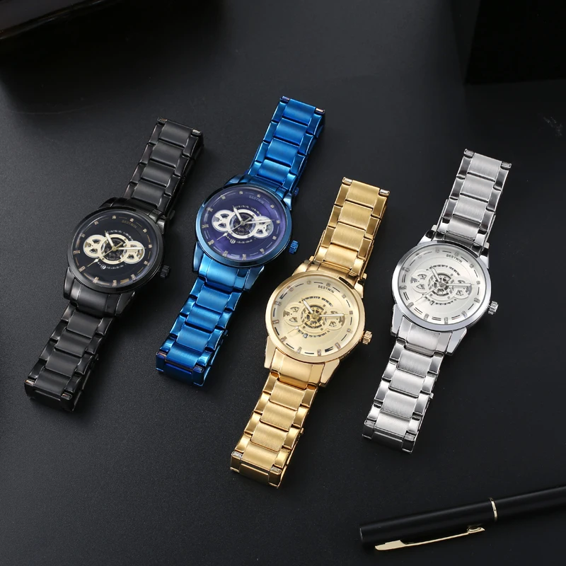 NEW Luxury fashion watches men automatic mechanical watches unique openwork watches for men Classic Waterproof Relogio masculino