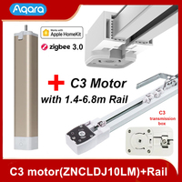 Aqara Smart Electric Curtain Track For Aqara C3 Motor Zigbee 3.0 Super Silent Private Custom Curtain Rail Set Control System