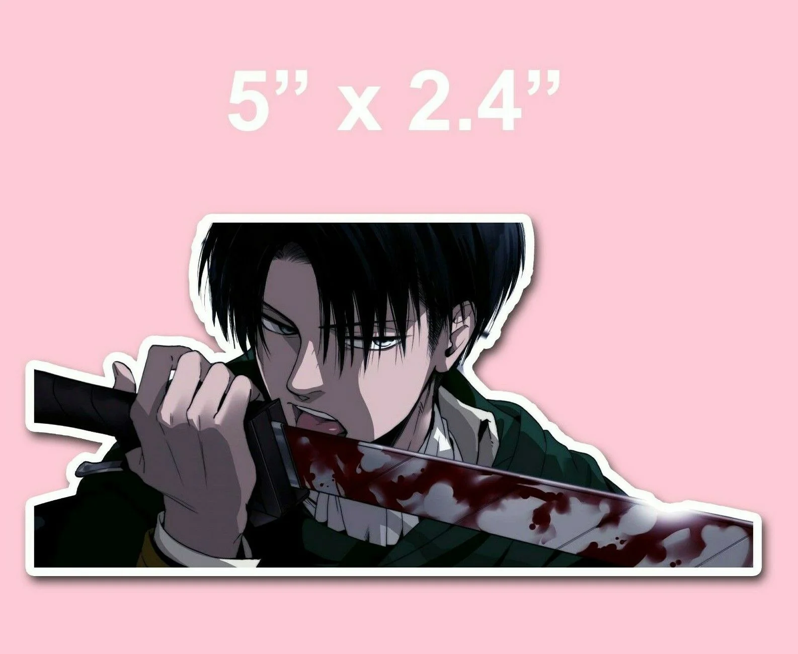 

Виниловая наклейка на бампер для Levi Ackerman Peeker Peeking