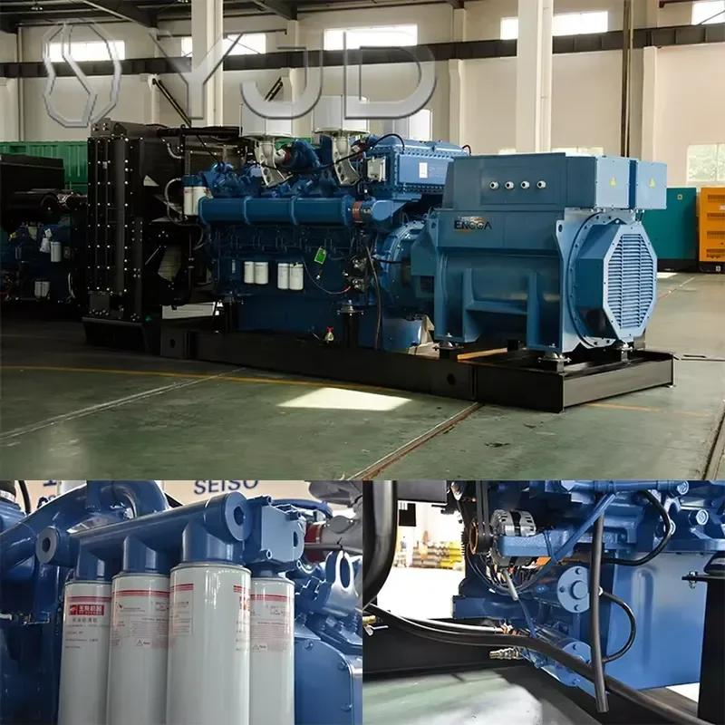 YJD Open or Silent Canopy Type 1.6mw 2000 Kva diesel Generator with Yuchai YC12VC2510-D31