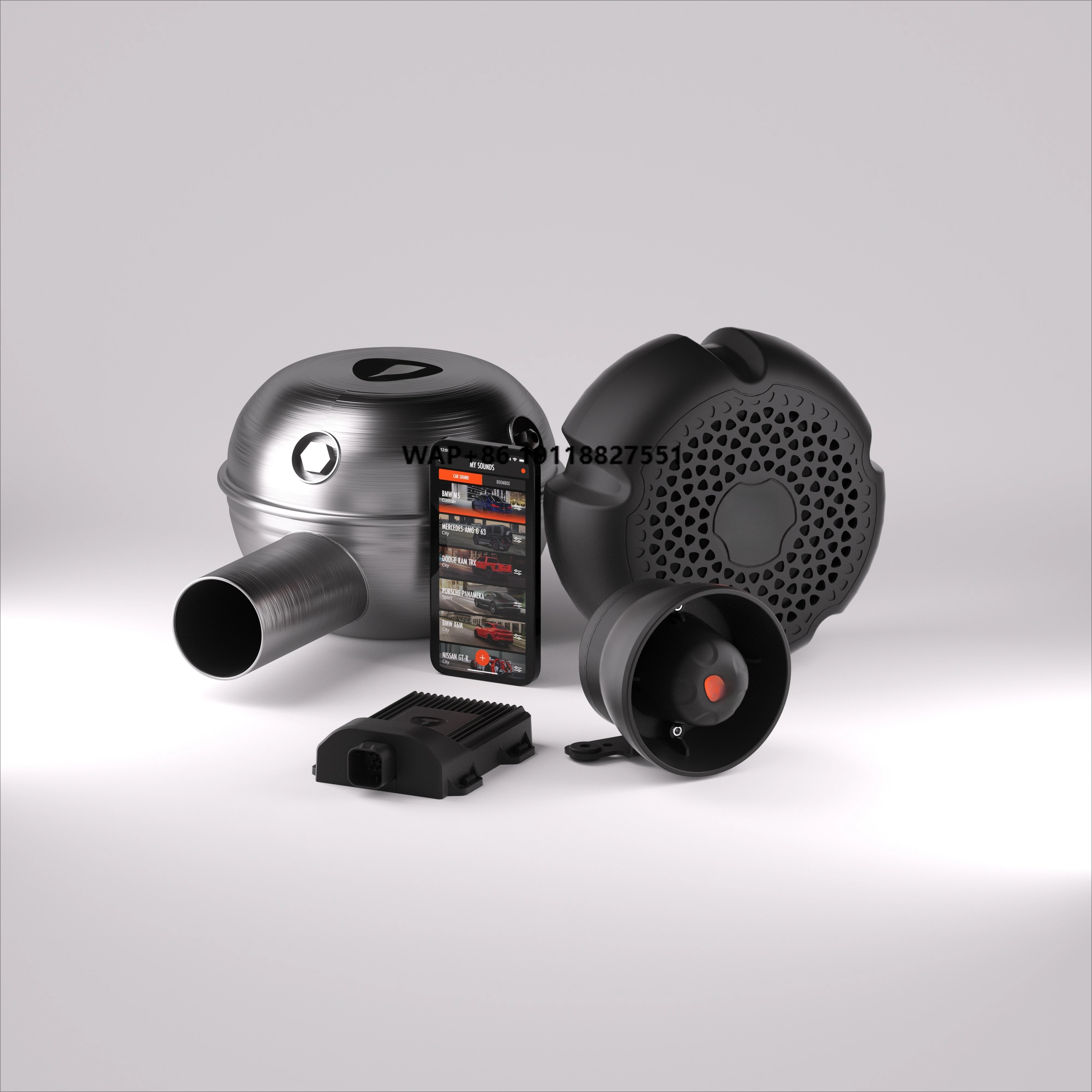2026 New Design Exhaust System Car Speakers Drums Smartphone Controller THOR PRO Electronic Exhaust Sound System for Universal