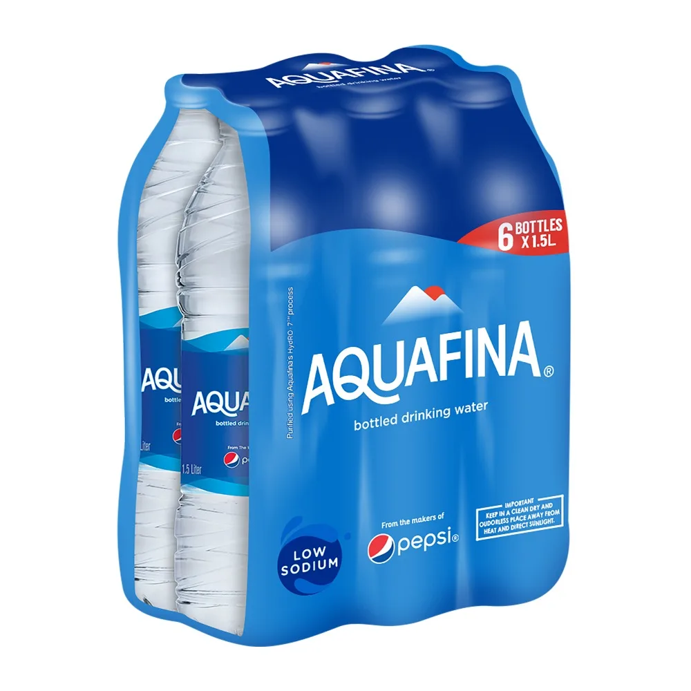 Aquafina Bottled Drinking Water, 1.5L × 6