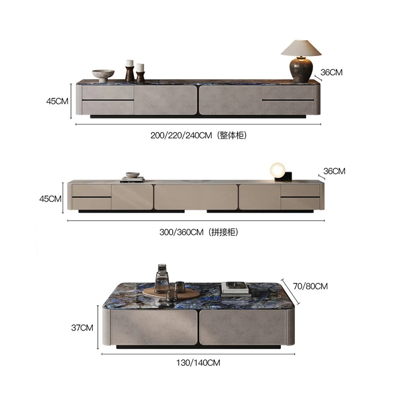 Nordic luxury Tv Stand Premium Floating Nordic Trendy Tv Stand With Drawers Living Room Meuble Télévision Salon Home Furniture