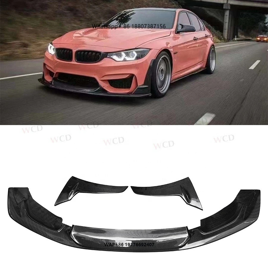 

Carbon Fiber LT Style Front Bumper Lip forBMW F80 F82 F83 M3 M4 2015+ Front Lip Spoiler Splitter Car Accessories