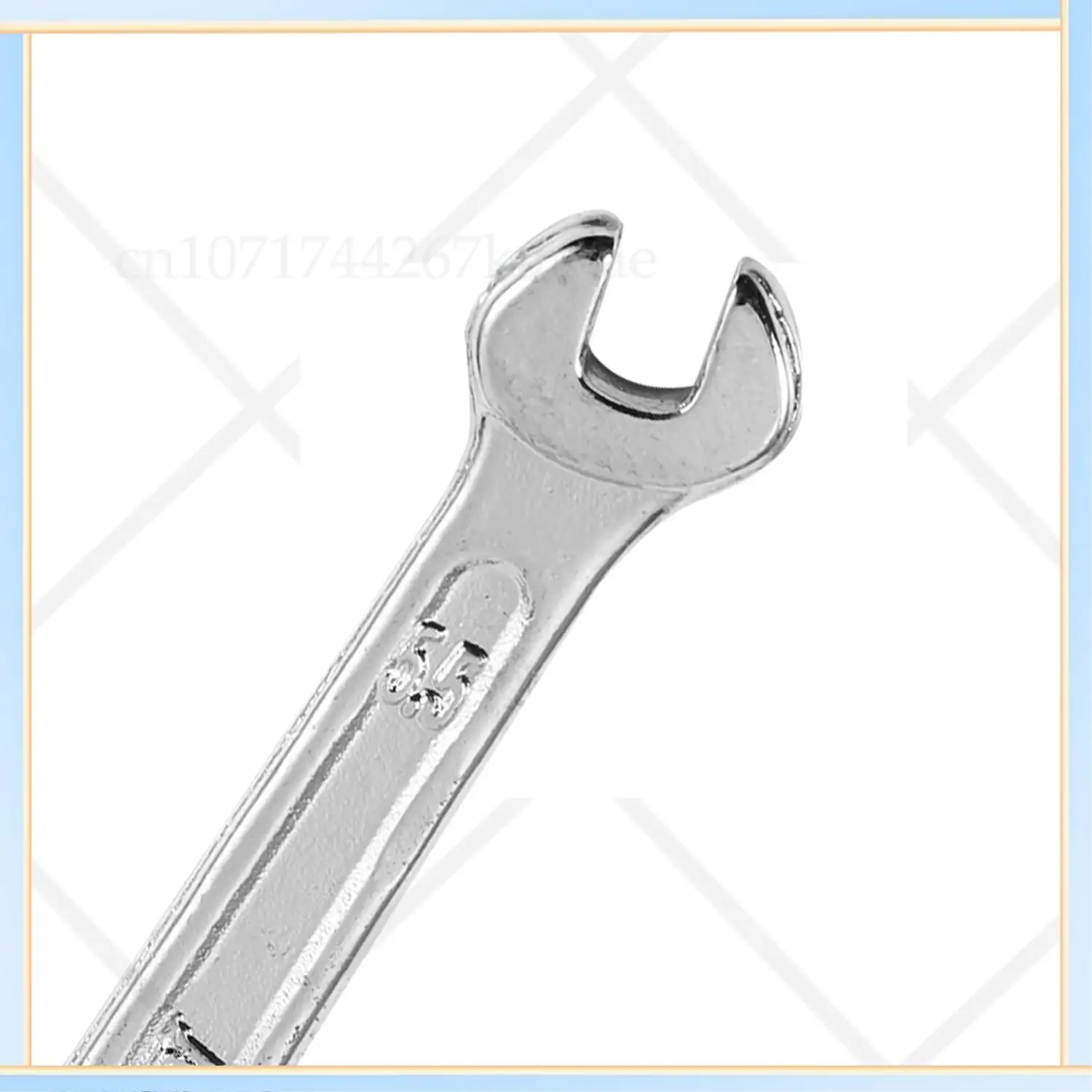 -A16I فضي اللون 5.5 مم × 7 مم على شكل حرف U أداة مفتاح ربط مزدوجة مفتوحة الأطراف