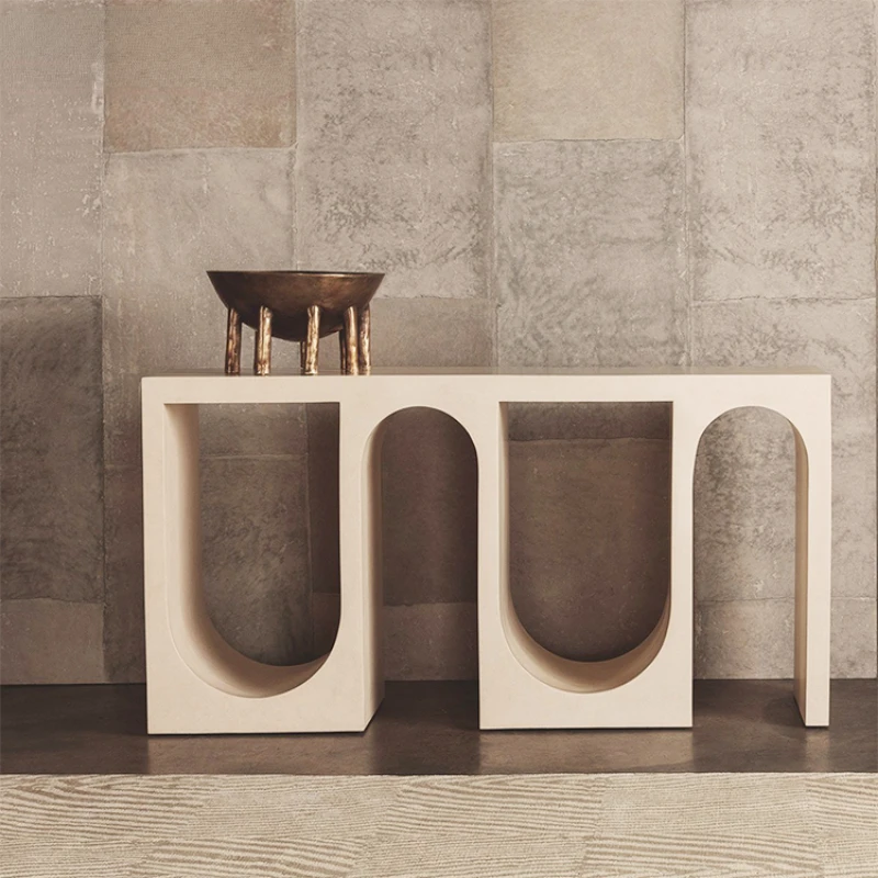 

Modern Arch Shape Console Table Unique Entrance Table for Home and Hotel Lobby Bar