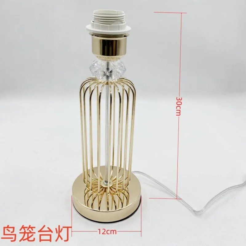 Floral Golden Chrome Metal LED E27 Screw Base Lamp Holder Socket DIY Table Lamp Base Bedroom Bedside Home Decor Accessory New