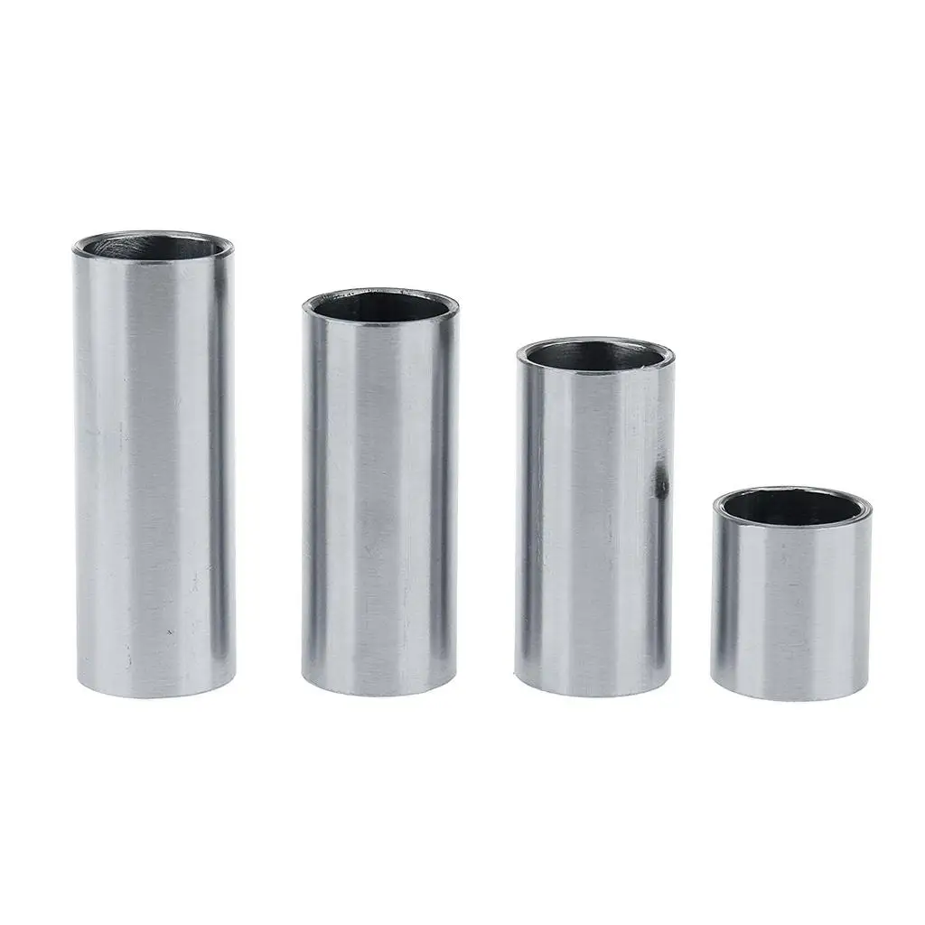 Guitar Slider Cylinder Tube Stainless Steel Replacement Finger Ring for Micro Electric Guitar Enthusiasts