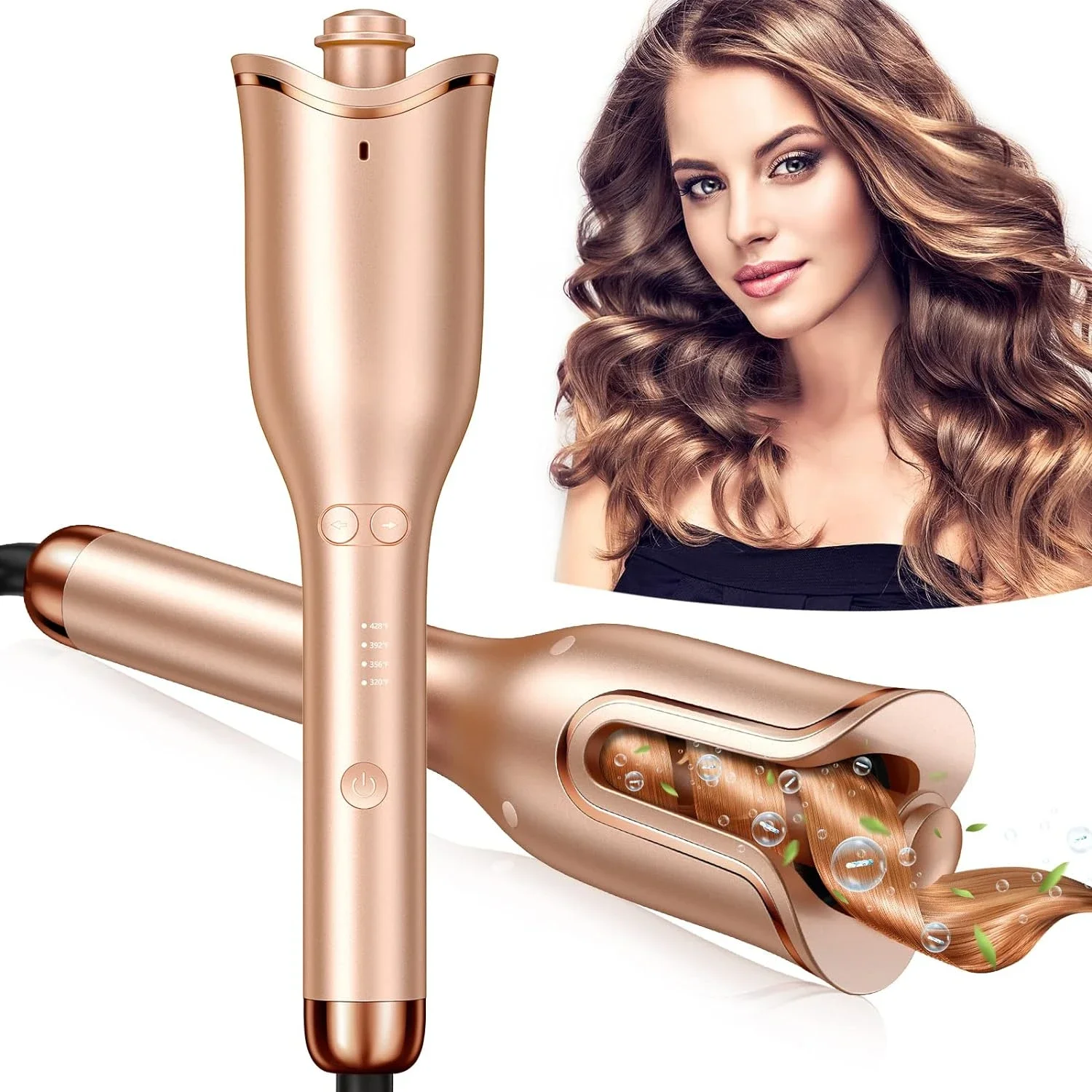 

-Inch Curling Wand, Fast Heating Hair Styling Tool for Long Lasting Waves and Curls