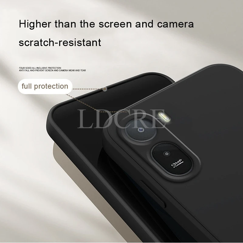 For Xiaomi Redmi A7 Pro Case Liquid Silicone Official Cover Redmi A7 Pro Case TPU Plain Rubber Protector Case Redmi A7 Pro Cover