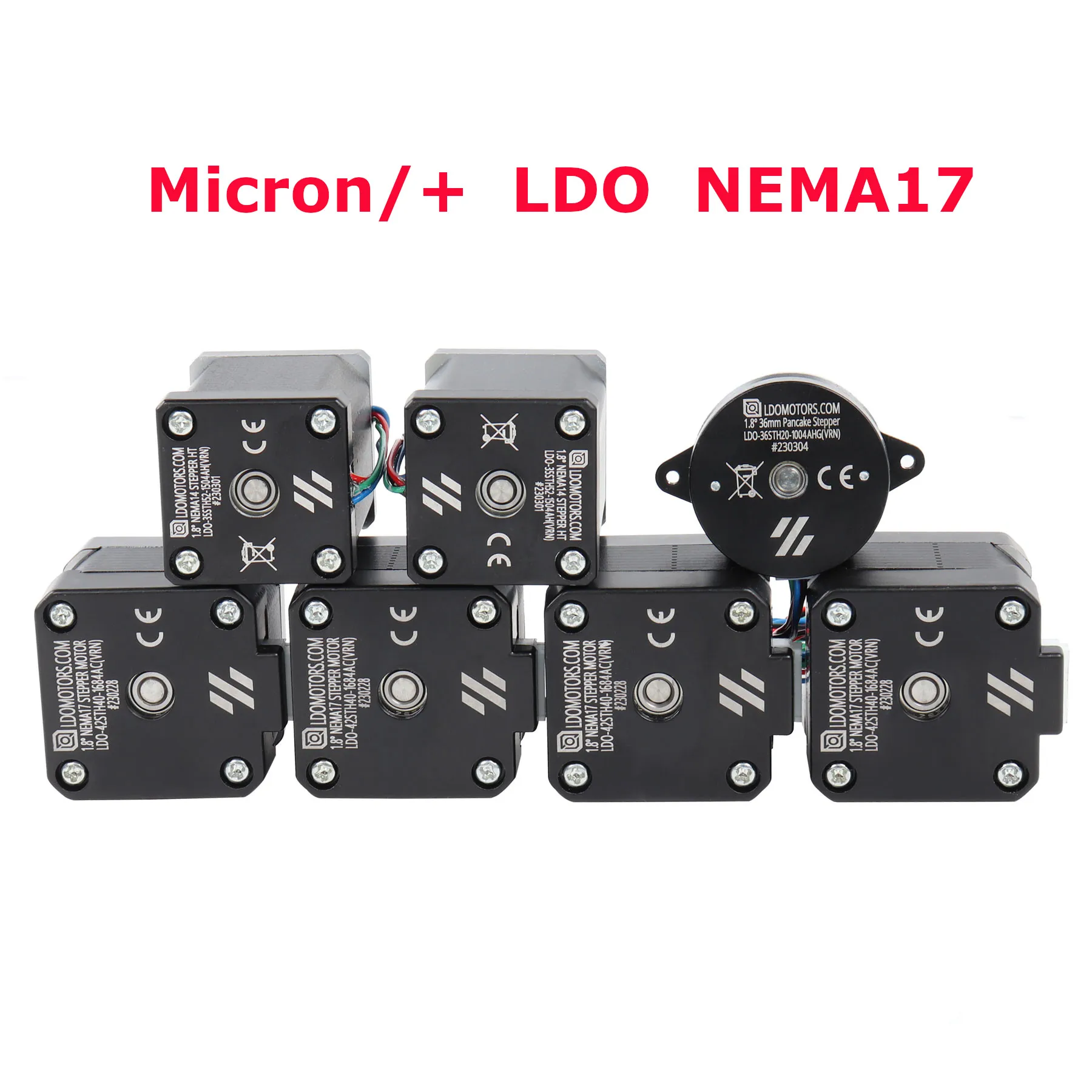 Blurolls LDO MOONS Micron Micron+ NEMA17 Motors Kit Full Stepper Motor XY NEMA14 for Voron Micron Plus Micron 120 180 3d Printer