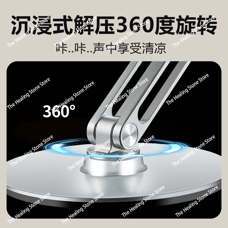 Desktop metal small fan silent foldable bracket usb rechargeable small mini desktop office bedroom portable air circulation fan