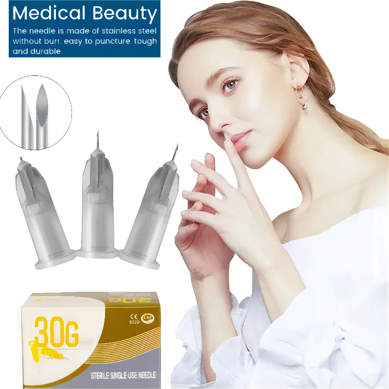 Ultra-Fine Aseptic Disposable Painless Needle Eyelid Irrigation Tool for Beauty Treatments Single-Use Fine Needle for Precision