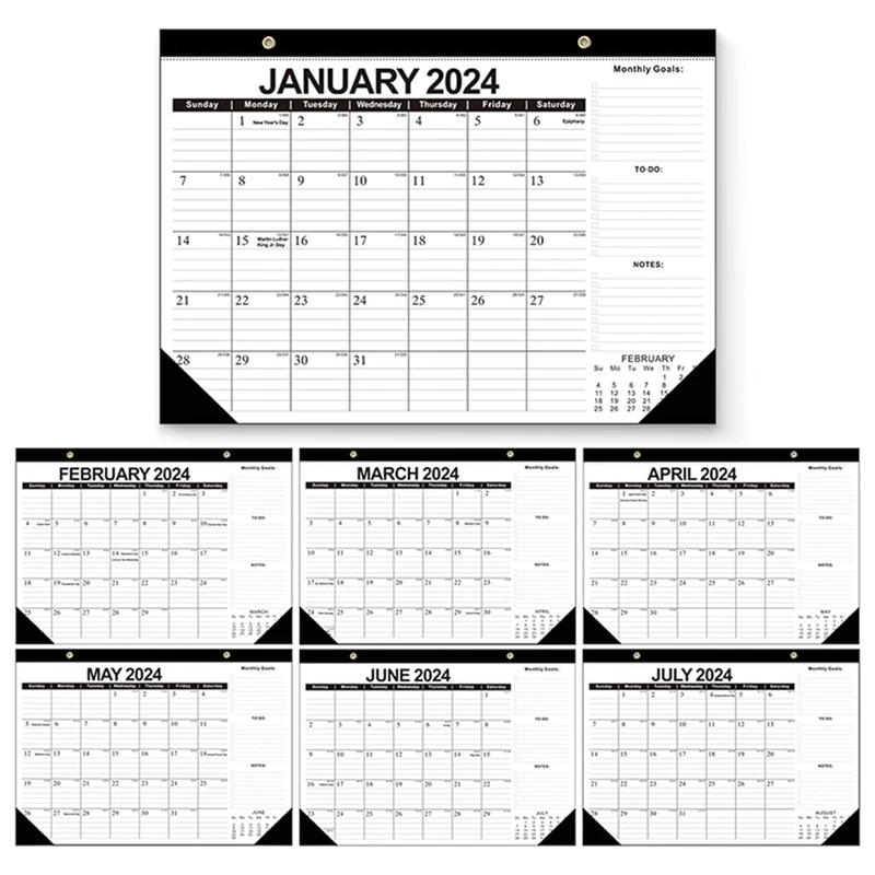 17 X 12 Inch From Jan. 2024 - June 2025 Monthly Planner 2024 Calendar 2024-2025 18 Month Wall Calendar