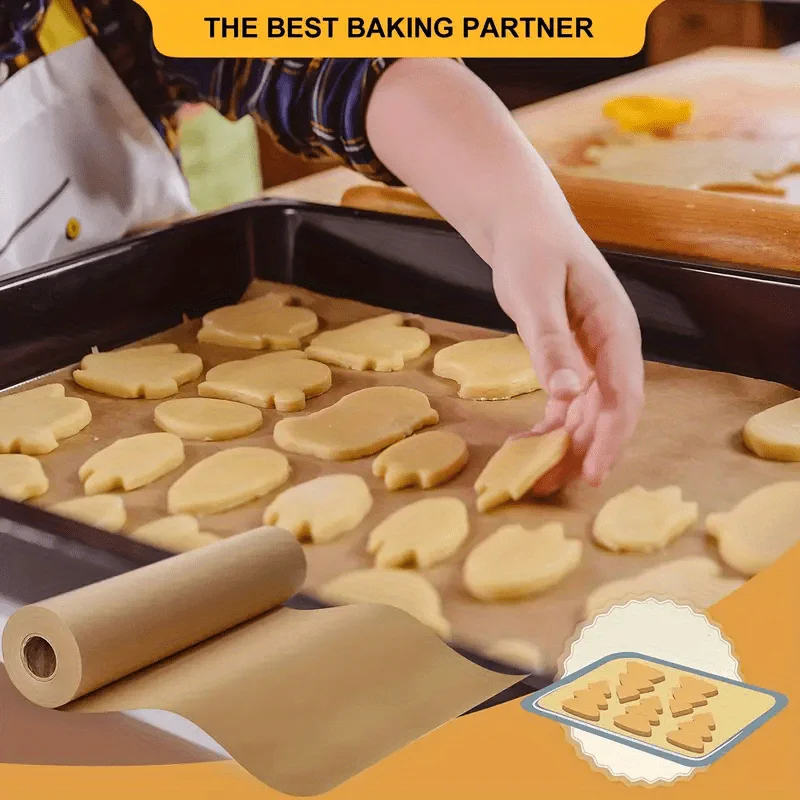 1 Roll of Non-Stick Baking Paper,Heat And Water Resistant,Grilling, Baking,And More,Christmas And Halloween Celebrations
