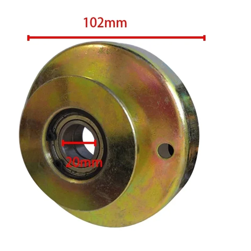 1Set Single Groove Belt Clutch Fits for 168F/170F/GX200 Gas Engine with 20Mm Shaft Output Used for Water Pump/Cutter