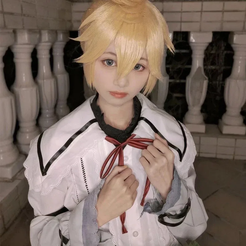 Anime PJSK At 25 Len Cosplay Costume Kagamine Len Cosplay Uniform Tops Shorts Socks Outfit Halloween Costume for Women Men Girls