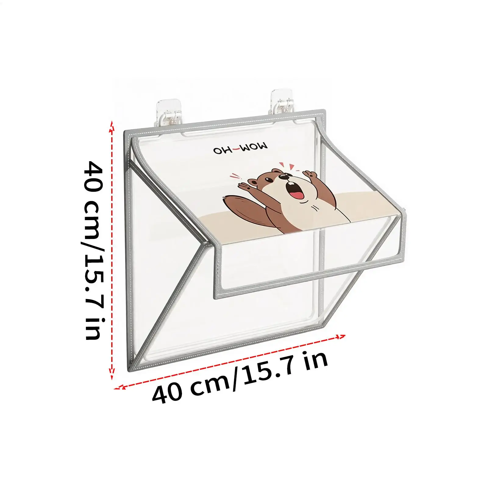 Wall Mount Laundry Basket Foldable Waterproof Space Saving Storage Door Laundry Hamper For Bedroom Bathroom Closet Nursery - view 6