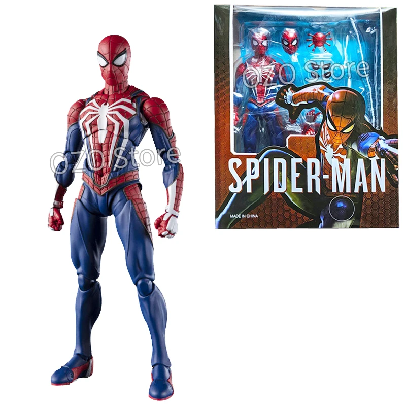 PS4 Spiderman Figure Avengers Spider Man Action Figures Upgrade Suit PS4 Game Edition Doll Hot Toys For Boys Gift