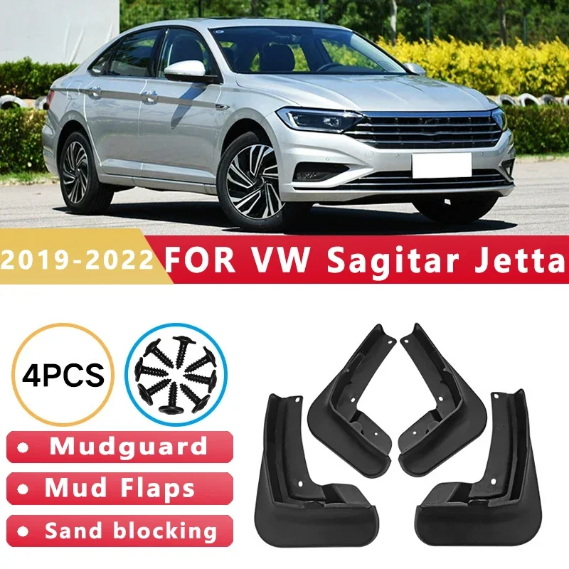 

Mud Flaps Fit for Volkswagen Sagitar Jetta A7 2019-2022 2020 Mudguards Tire Fenders Splash Proof Accessories Wheel Guards 4ps
