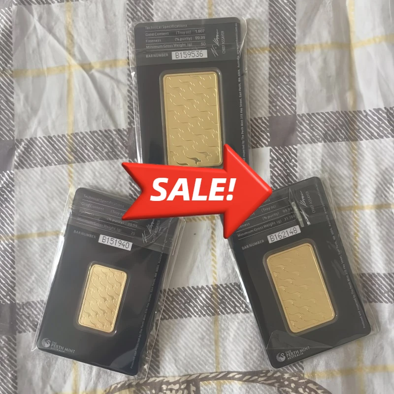 

Australia Swan Gold Bar A/B/C Series Sealed Packaging With UNIQUE Serial Number Brass Core Fake Gold Block Craft Collection