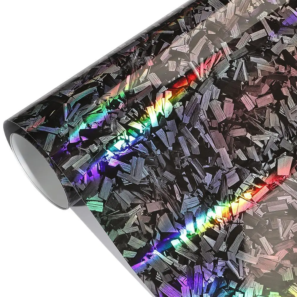 

Glossy Film Black Car Body Film Forged Carbon Fiber Vinyl Wrap Film Self Adhesive Decal Sticker For Car Accessories