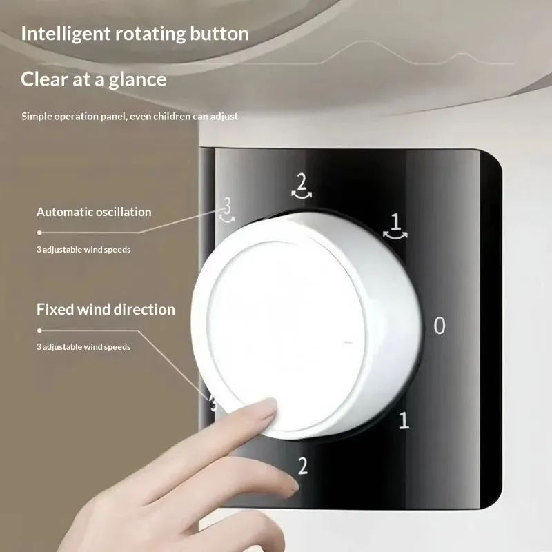 2026 New Air Circulation Fan 3 Speed Oscillating 82CM Floor Standing Electric Fan Quiet Knob Control Home Bedroom Living Room