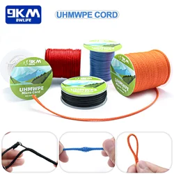 9KM UHMWPE Cord 0.8~1.6mm Hollow Braided Rope Hammock Tarp Tent Rope Kite Line Fishing Climbing Camping Kayak Sailboat 100~750lb