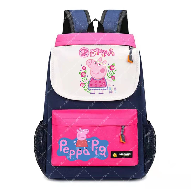 Mochila Escolar con Cierre y Estampado de Anime para Estudiantes, Mochila Linda de Peppa Pig para Niñas, Mochila Casual para Niños, Útiles Escolares, Regalo 2026