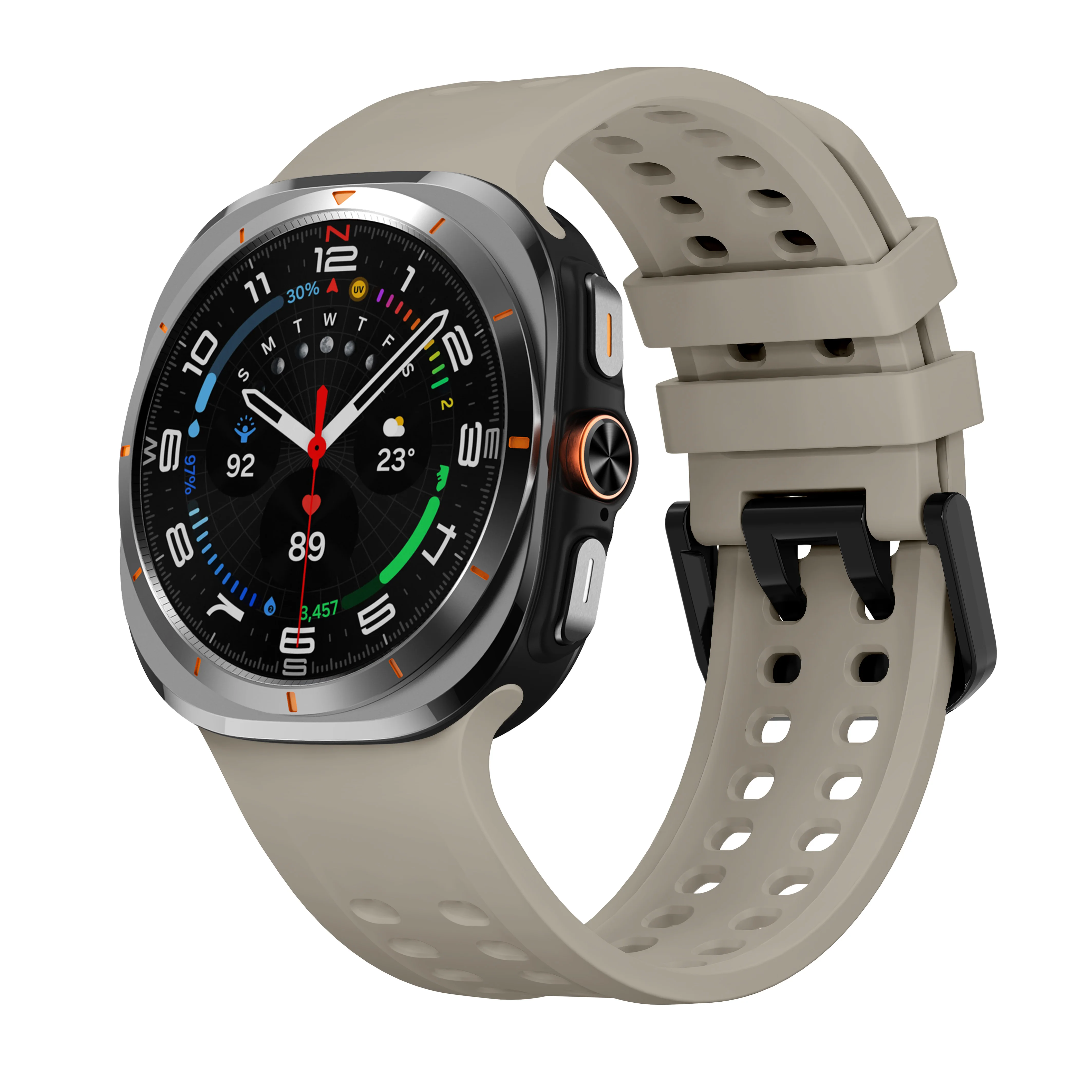  ﻿ Original Silikonarmband für Samsung Galaxy Watch Ultra 2 Armband 47mm Sport Ersatzarmband correa Galaxy Watch 2026 Ultra – Detail 18