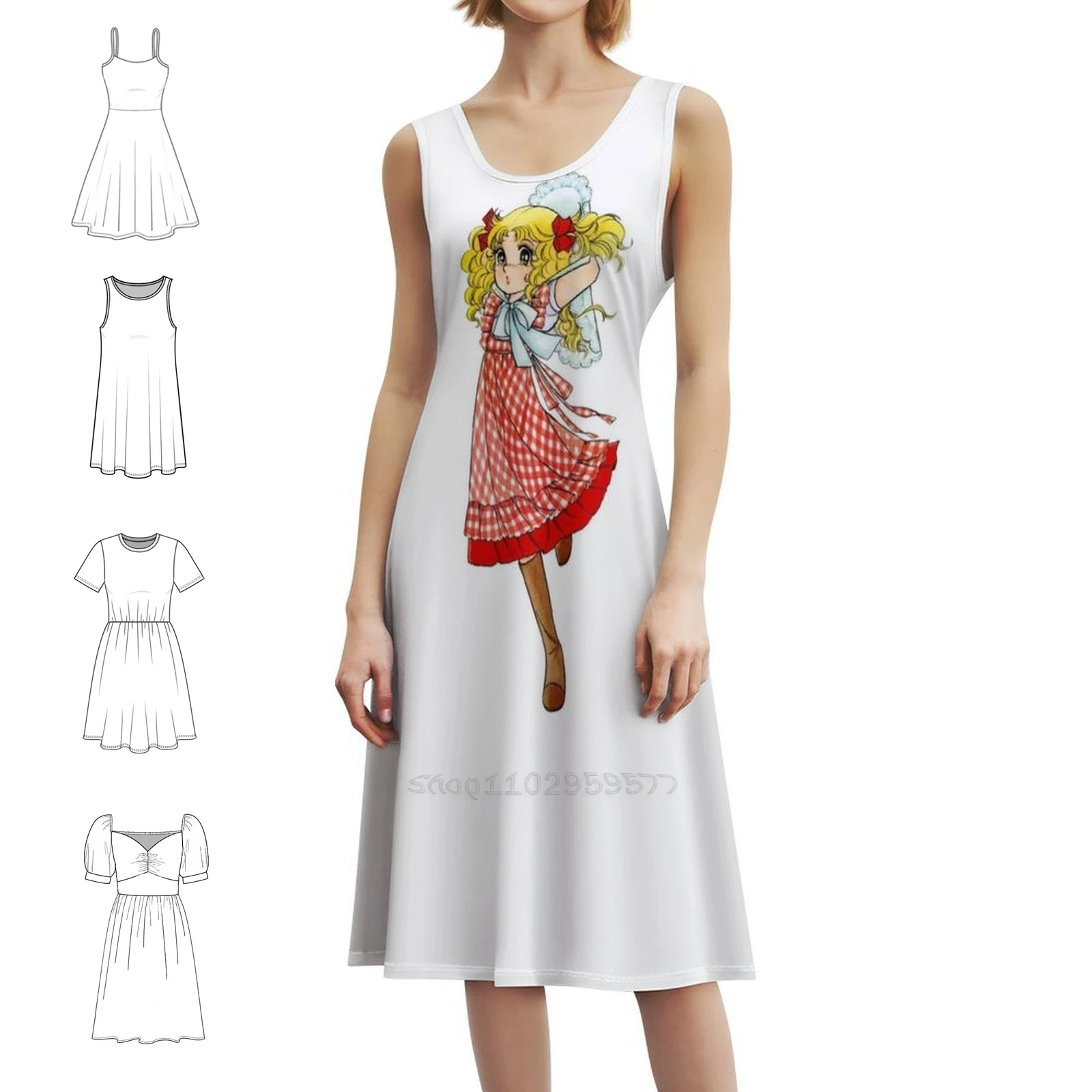 キャンディキャンディ プレッピースタイル ミニドレス 女性用 Aライン ルーズフィット カジュアル デイドレス Kyandikyandi Candycandy Kyokomizuki レディース