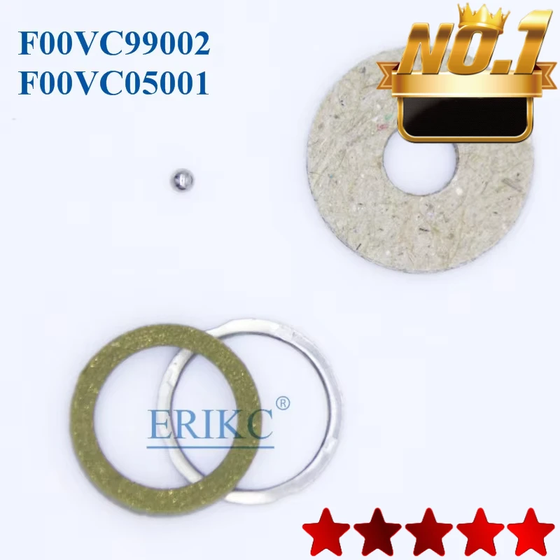 

ERIKC Gaskets F00VC99002 Repair Kits F00V C99 002 Steel Ball Size 1.34mm F00VC05001 for F 00V C99 002 Bosch CR series 10 Bag/lot