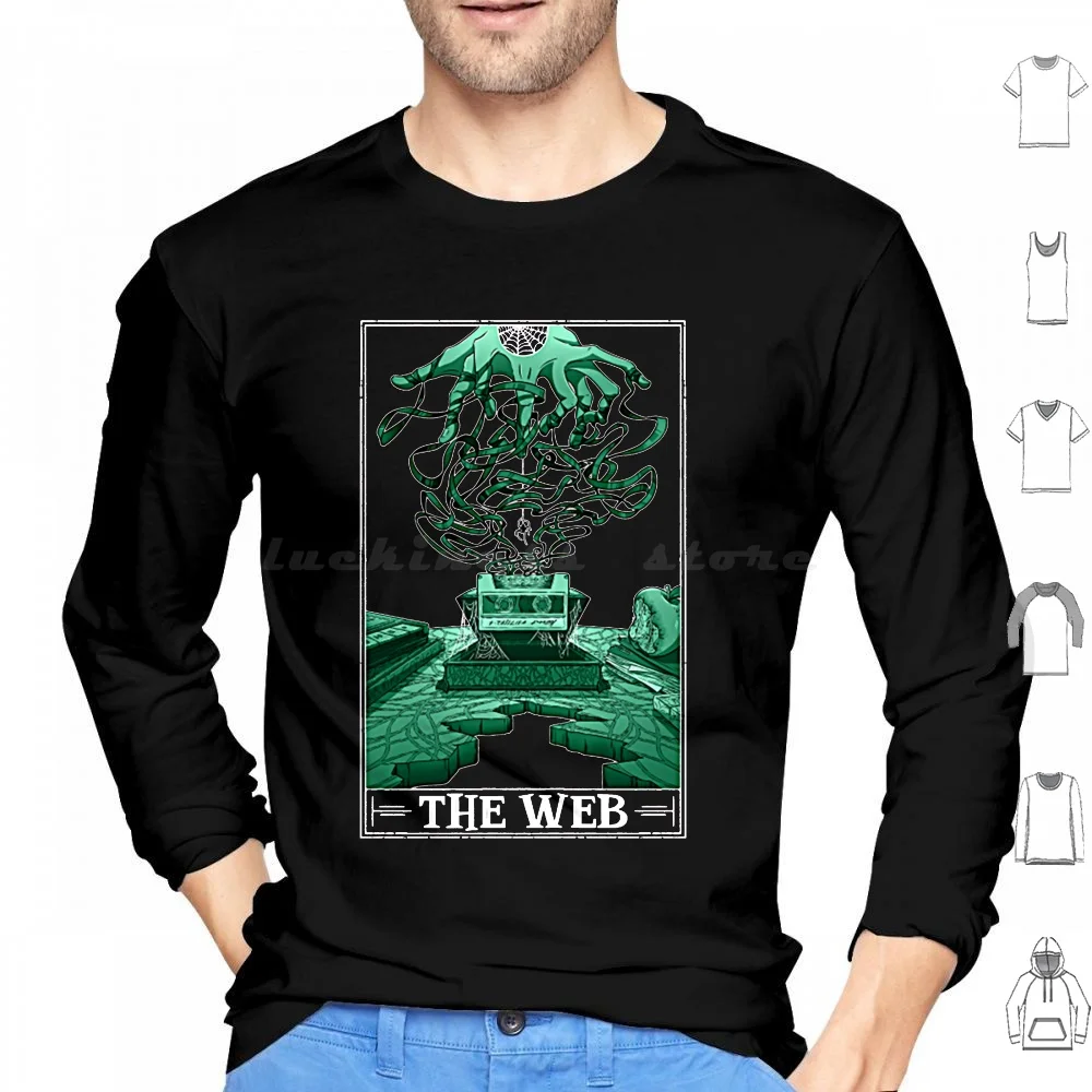 Sudaderas con capucha The Web Tarotesque (Dark) de manga larga The Magnus Archives Magnus Archives Rusty Quill Horror
