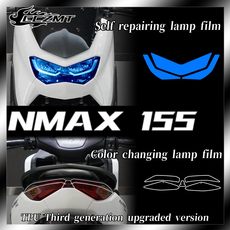 

For Yamaha NMAX 155 NMAX155 2020 2021 2022 headlight film smoked black tail light TPU transparent protective film