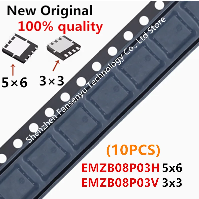 

(10piece) 100% New EMZB08P03H EMZB08P03V EMZB08P03 ZB08P03 QFN-8