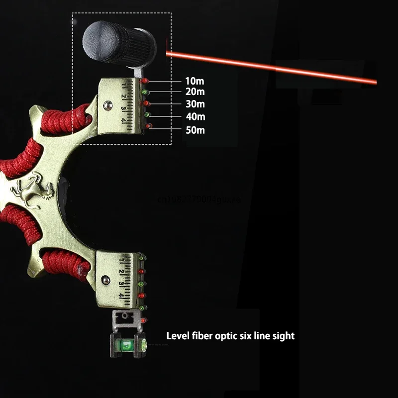 Laser Slingshot Infrared Aiming Catapult with Rubber Band + Steel Ball Outdoor Shooting Game Sling Shot Set Hunting slingshots