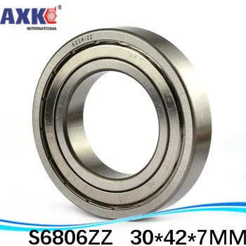 

Deep Groove Ball Bearings (1pcs) SUS440C Environmental Corrosion Resistant Stainless Steel S6806ZZ 30*42*7 Mm * Inch Bearing AXK